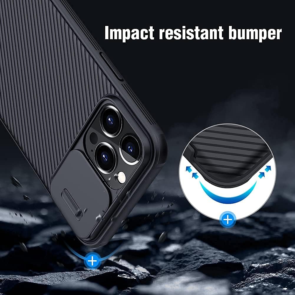 Nillkin iPhone 16 Series Case – CamShield Pro, Slide Cover |MagSafe | Impact Resistant Bumper