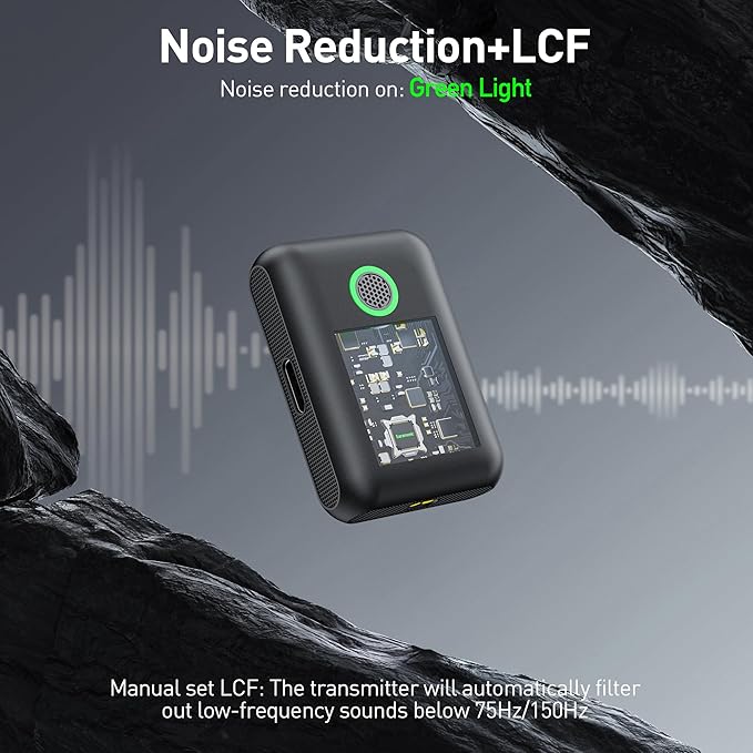 Noise Reduction LCF  Saramonic BLINK500B2 Wireless Lavalier Mic - 20Hrs Battery Life - BeezSpeed
