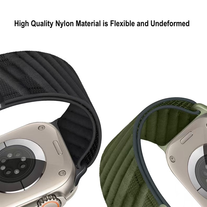 Nylon Parachute Buckle Sport Strap Apple Watch Series 1–10 Twill Loop | Nylon Material