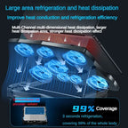 Z32 Cooling Pad with RGB Lights and Semiconductor Cooling for Gaming Laptops