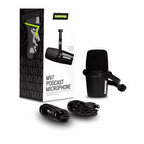 USB Shure MV7 Microphone for Streaming with Adjustable Gain, EQ, and Limiter Settings