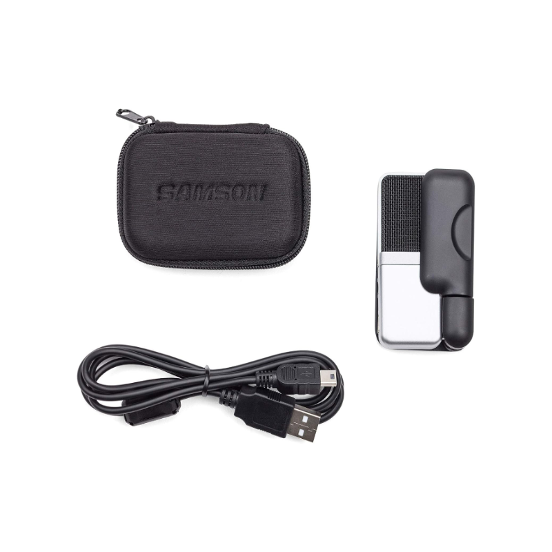 Samson Go Mic Portable USB Microphone with 16-bit Resolution and No Latency Monitoring
