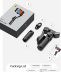 AOCHUAN Smart XE 3-Axis Foldable Gimbal Stabilizer for iPhone & Android Packing List - BeezSpeed