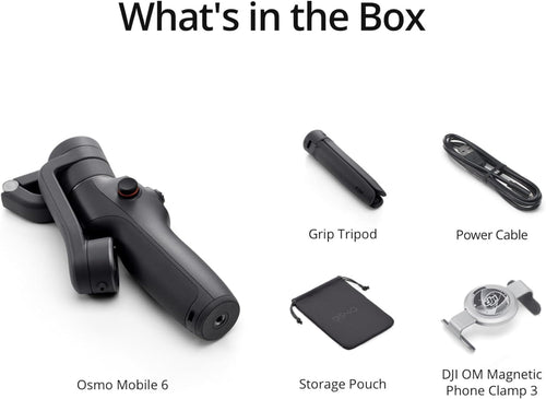 Capture smooth, professional videos with DJI Osmo Mobile 6's 3-axis stabilization, Apple Watch compatibility, and side-wheel cinematic controls.