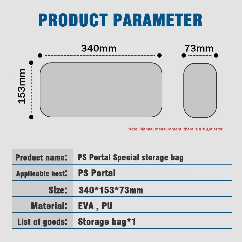 Parameter Carrying Shell Case for PlayStation 5 Portal Remote Player - EVA Protection - BeezSpeed