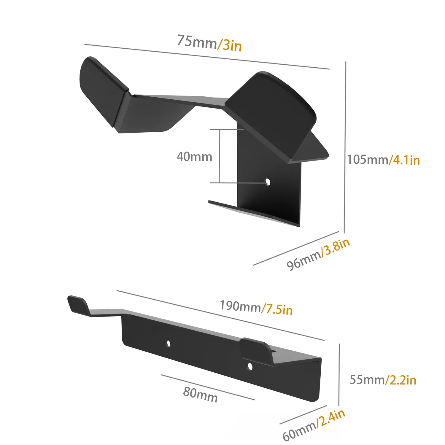 PSVR Headset Wall Mount Holder - Keeps VR Gear Organized and Free from Damage