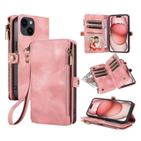 Pink Magnetic Trifold Wallet Case for Samsung/iPhone - Retro Leather Design BeezSpeed