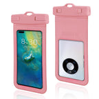 Pink Universal Floating Waterproof Phone Case for Beach & Diving up to 6.2" - BeeSpeed