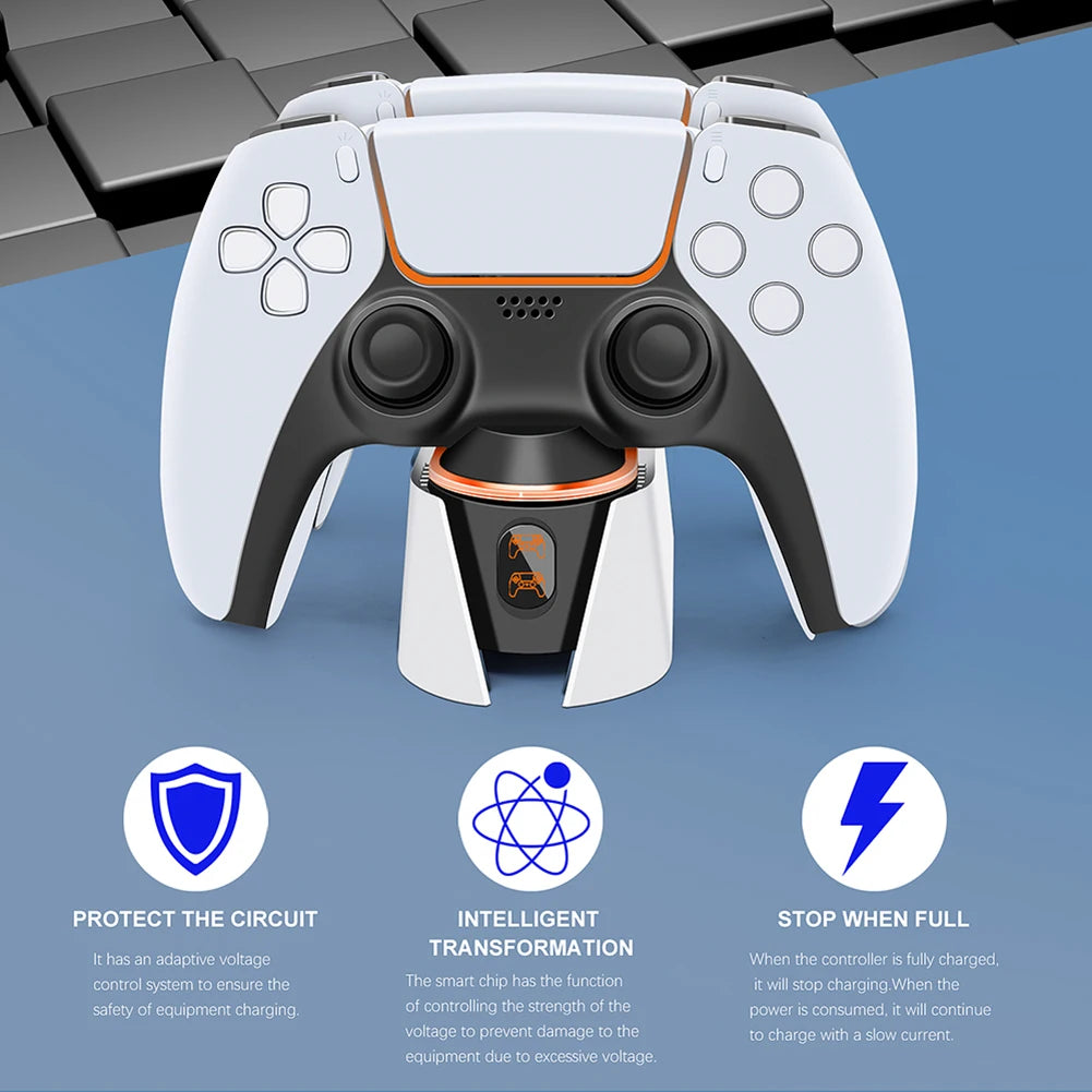 Protect Circuit PS5 DualSense Controller Charging Dock – Fast Charge & Auto Shut-Off - BeezSpeed