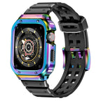 Rugged TPU & Stainless Steel Case Strap for Apple Watch [44mm/45mm] | Mixed Color