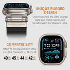 Rugged Apple Watch Strap – Silicone Sport Metal Connector | 42–49mm Compatibility