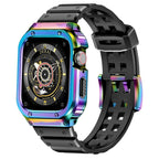 Rugged TPU & Stainless Steel Case Strap for Apple Watch [44mm/45mm] | Mixed Color