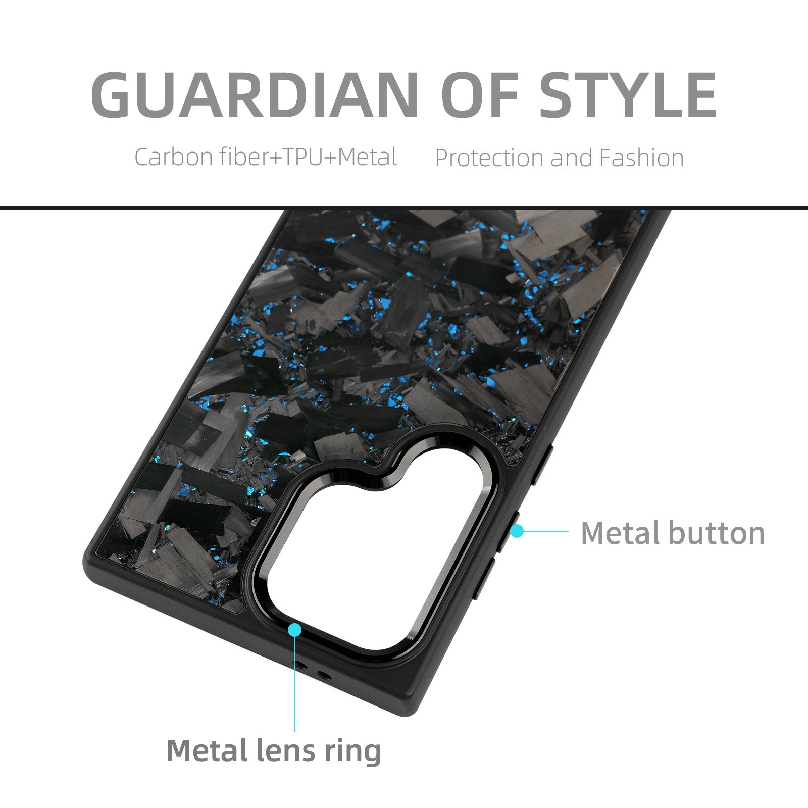 Samsung Galaxy Case S24-S25 Series – Forged Carbon Fiber Design | MagSafe | Carbon Fiber TPU Metal