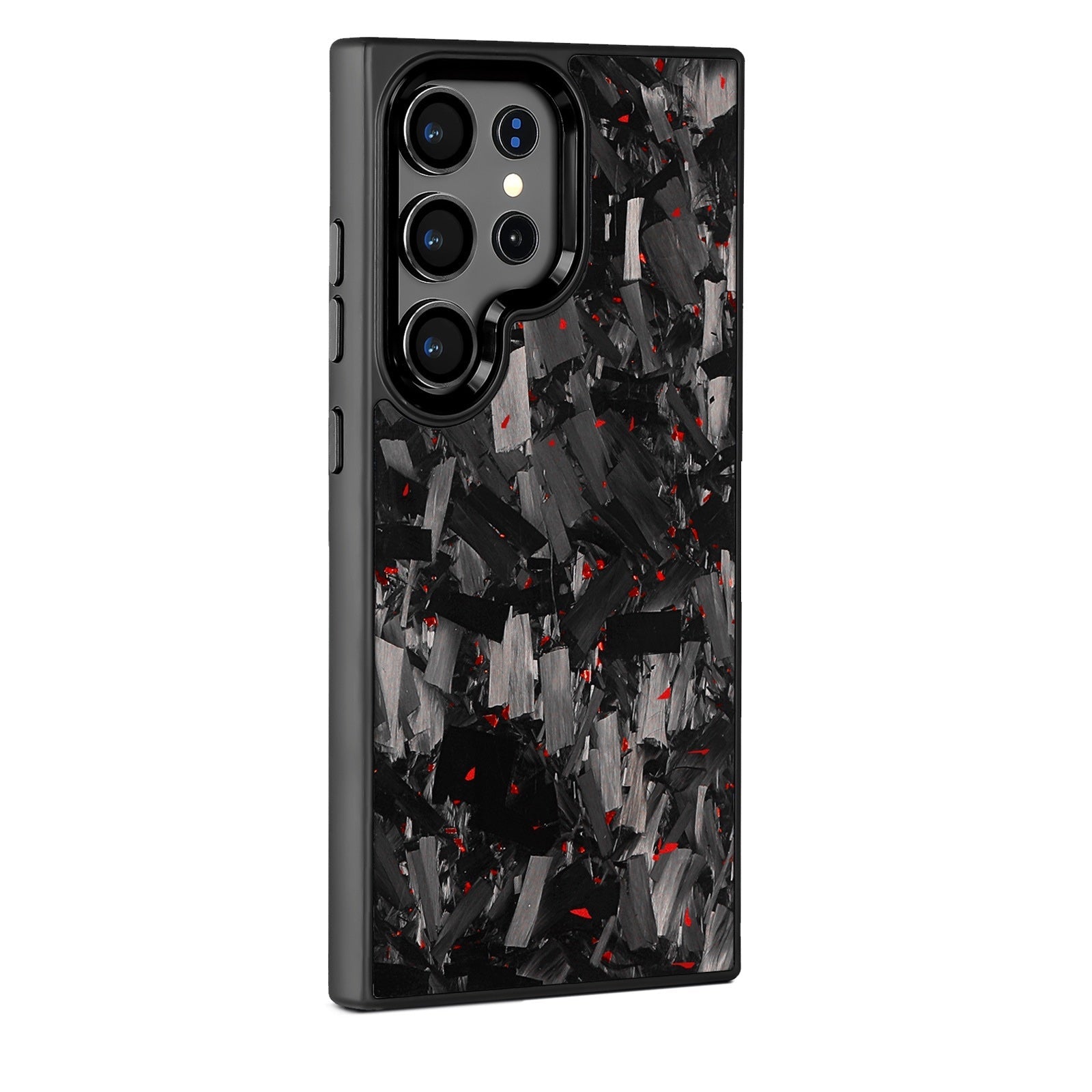 Samsung Galaxy Case S24-S25 Series – Forged Carbon Fiber Design | MagSafe | Red
