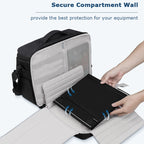 Secure Compartment Wall BUBM PS5 Console Carrying Case - Protective Travel Shoulder Bag - BeezSpeed