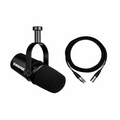 Shure MV7 USB Microphone with Real-Time Monitoring, Auto-Level Mode & Pop Filter - BeezSpeed