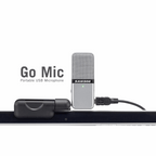 Compact Samson Go Mic USB Microphone with Headphone Output for Podcasting & Recording