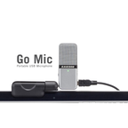 Compact Samson Go Mic USB Microphone with Headphone Output for Podcasting & Recording