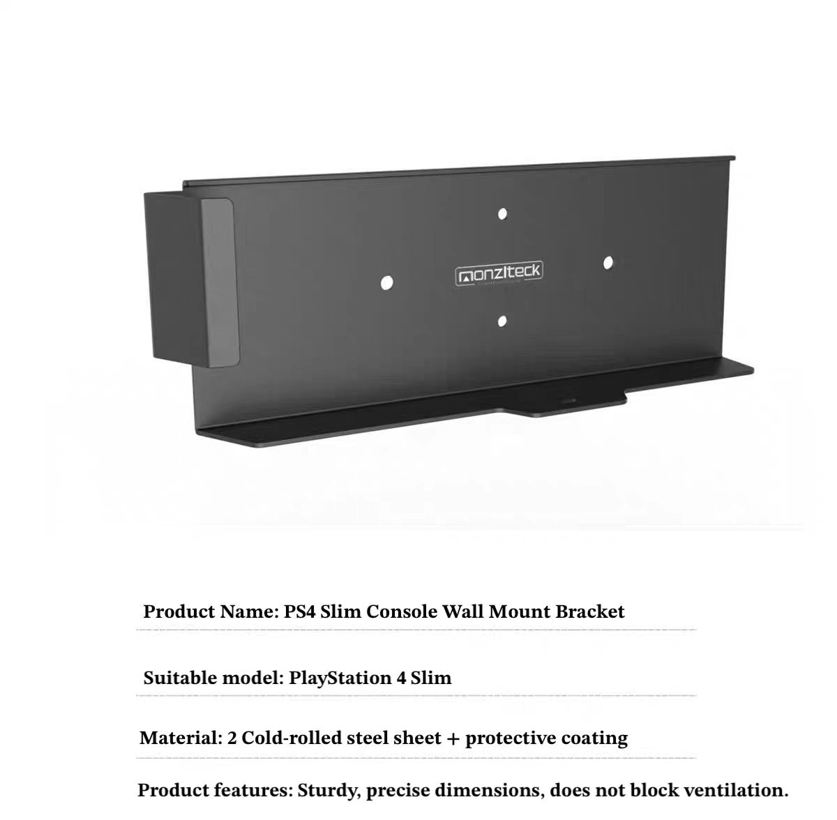 PS4 Slim Wall Mount for Better Airflow and Longer Console Life