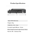 Pro360 Selfie Stick with Tripod Stabilizer, 360° Rotation, and Bluetooth Remote for Phones