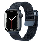 Stainless Steel Magnetic Mesh Apple Watch Strap 38–49mm Milanese Loop | Dark Blue