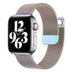 Stainless Steel Magnetic Mesh Apple Watch Strap 38–49mm Milanese Loop | Light Pink