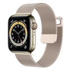 Stainless Steel Magnetic Mesh Apple Watch Strap 38–49mm Milanese Loop | Beige