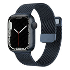 Stainless Steel Magnetic Mesh Apple Watch Strap 38–49mm Milanese Loop | Dark Blue