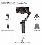AOCHUAN Smart XE 3-Axis Foldable Gimbal Stabilizer for iPhone & Android - Standard Accessory + Extension Pole