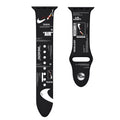 Streetwear Sport Strap Apple Watch – Sneaker Design Band [38–45mm] | Black Face Off