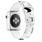 Streetwear Sport Strap Apple Watch – Sneaker Design Band [38–45mm] | White
