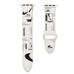 Streetwear Sport Strap Apple Watch – Sneaker Design Band [38–45mm] | White Face Off