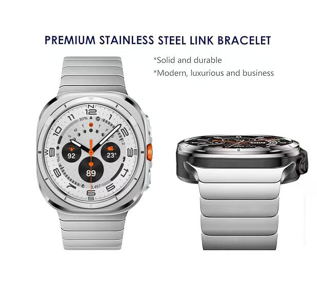 Titanium Magnetic Strap Samsung Watch 7 Ultra Men's Metal Link Band Correa | Solid Durable Modern