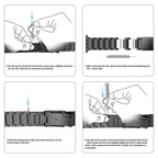 Titanium Strap Galaxy Watch 4/5/6/7 & Classic – Quick Fit Metal Band | Insert Band Link