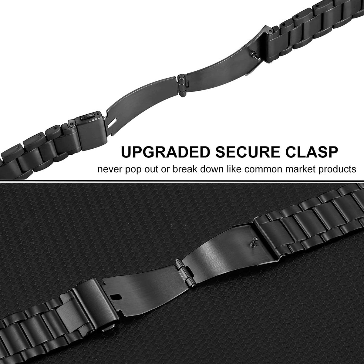 Titanium Strap Galaxy Watch 4/5/6/7 & Classic – Quick Fit Metal Band | Secure Clasp