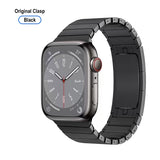Titanium Watch Band Apple Watch 38–49mm – Original Clasp | Black