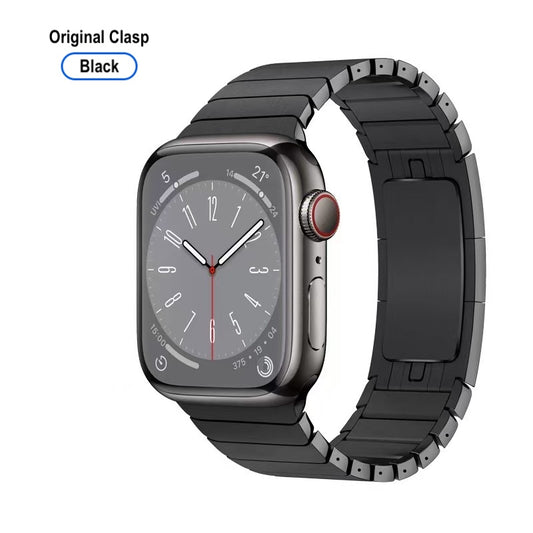 Titanium Watch Band Apple Watch 38–49mm – Original Clasp | Black