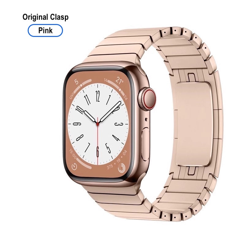 Titanium Watch Band Apple Watch 38–49mm – Original Clasp | Pink 