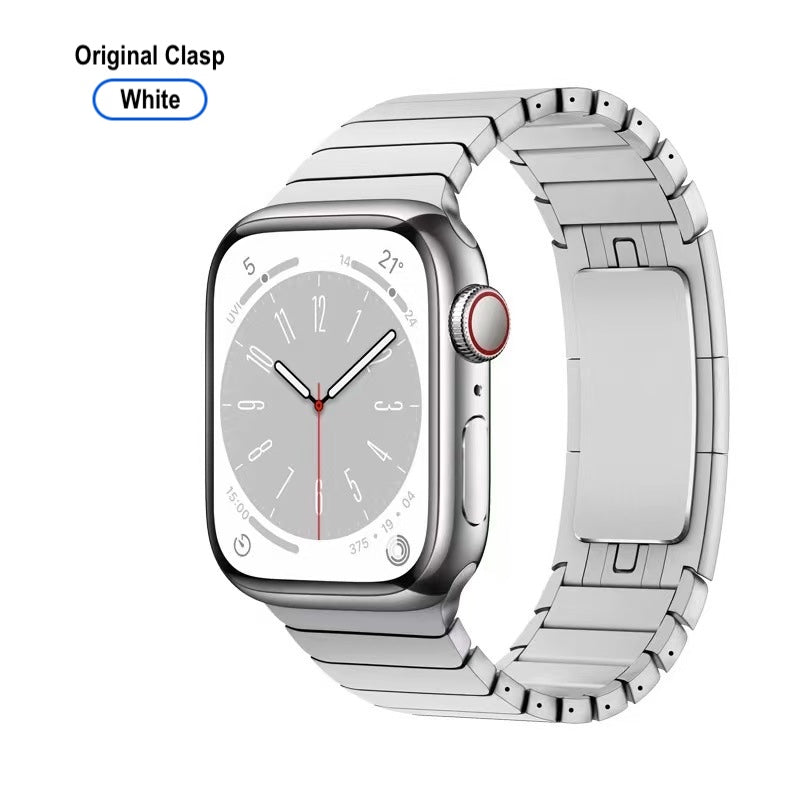 Titanium Watch Band Apple Watch 38–49mm – Original Clasp | White