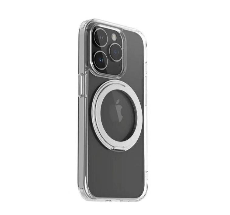 FACASE Magnet TPU iPhone Case - Sturdy Protection with Built-In Stand for Convenient Viewing