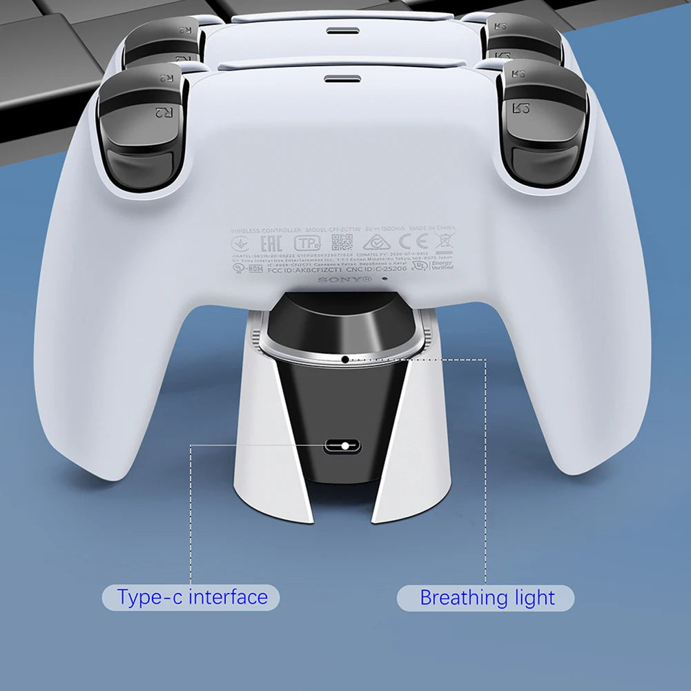 PS5 Charging Station with Fast Charge & Auto Shut-Off to Protect Controllers