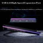 USB 2.0 GT600 Turbo-Fan 14.1/19.3 Inch Laptops Cooling Pad - USB Hub & Dust Filter - BeezSpeed