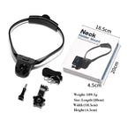 Upgraded Config one Press Rotate Adjustment Hands-Free Neck Mount for GoPro 9/10/11/12 - POV/Vlog Shooting - BeezSpeed