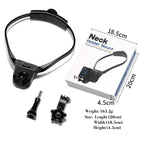 Upgraded Config two Press Rotate Adjustment Hands-Free Neck Mount for GoPro 9/10/11/12 - POV/Vlog Shooting - BeezSpeed
