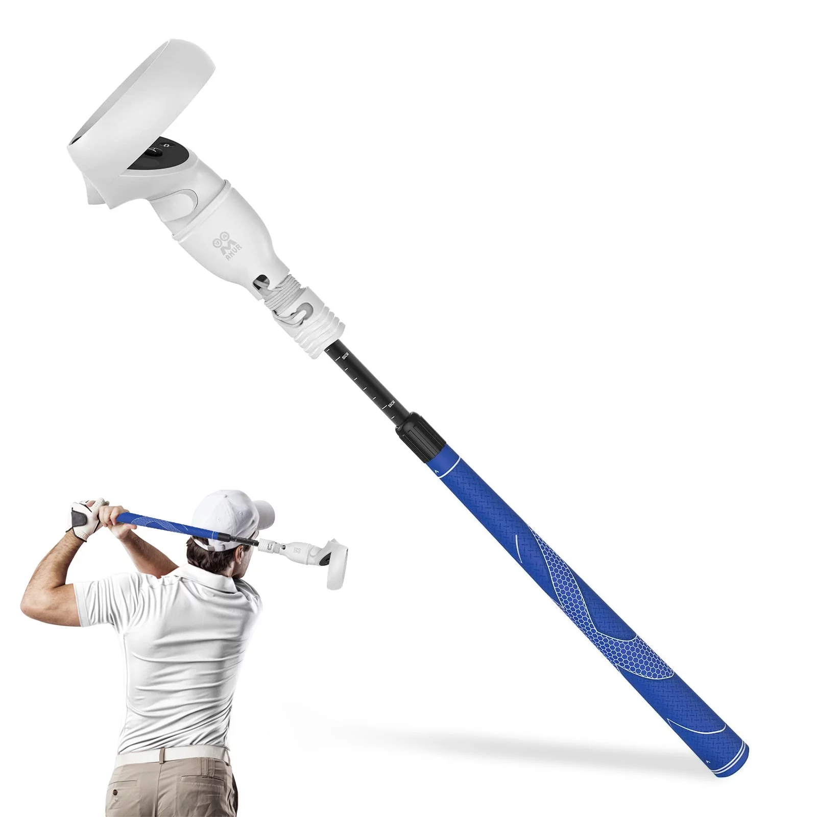 VR Golf Club for Meta Quest 2 with Telescoping Shaft and Safety Features for Enhanced Gameplay