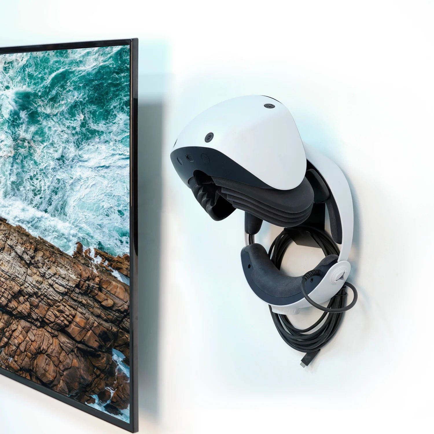 Wall-Mount VR Stand for PSVR, Oculus, HTC Vive, Valve Index - Protect Your Devices