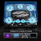 Variety Models OEM Z32 RGB Gaming Laptop Cooling Pad - 7 Fans & Adjustable Height - BeezSpeed
