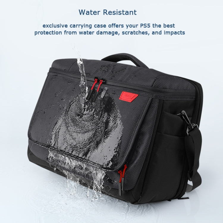 Water Resistant BUBM PS5 Console Carrying Case - Protective Travel Shoulder Bag - BeezSpeed