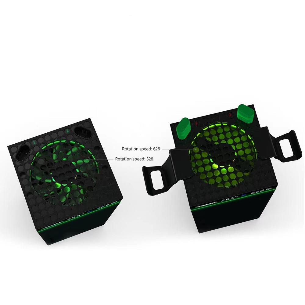 Adjustable Speed Cooling Fan for Xbox Series X/S with RGB, Charger, and Headset Stand