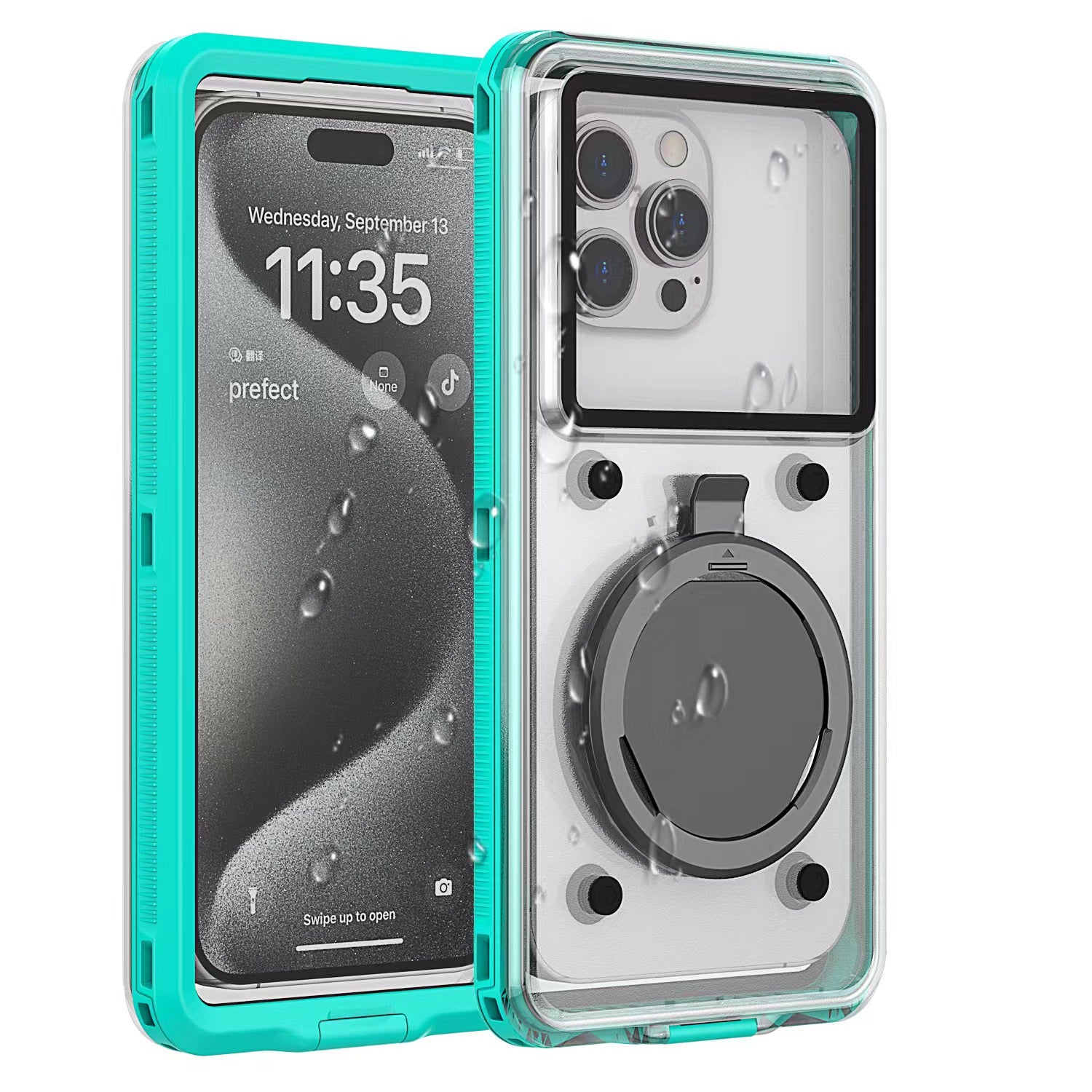 Universal Waterproof Phone Case 6.9" with Shockproof and Touchscreen Compatibility